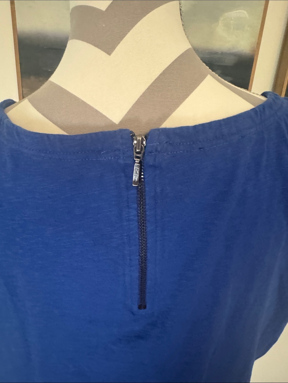 Talbots Classic Women's Crewneck Tee - Royal Blue Size X - Picture 7 of 10